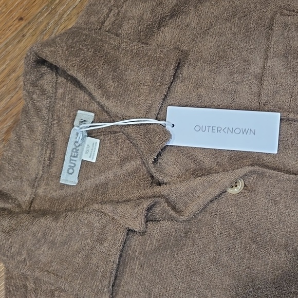 NWT OUTERKNOWN FLEECE POLO BUTTON FRONT SHIRT SIZE XS.   #7756 - Picture 5 of 9